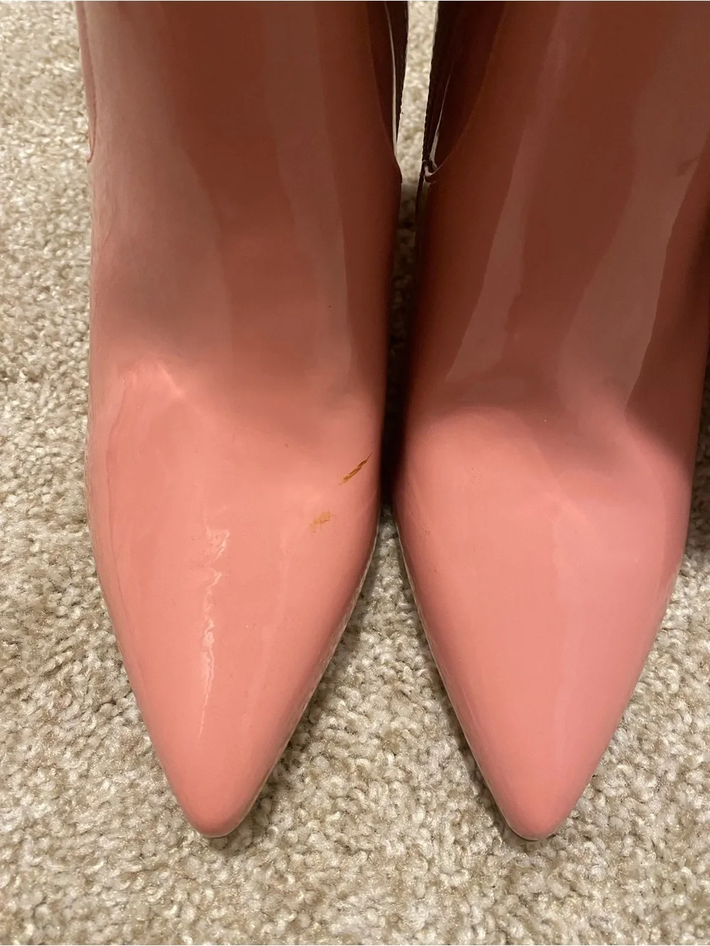 Steve Madden Pink Patent Over-the-Knee Stiletto Boots